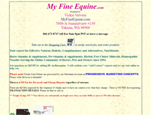 Tablet Screenshot of myfineequinecart.com